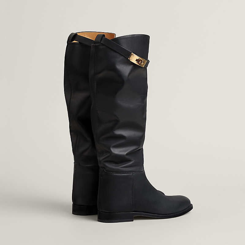 HERMES TREKKING BOOTS 41 ブラック Jumping supple boot | Hermès USA